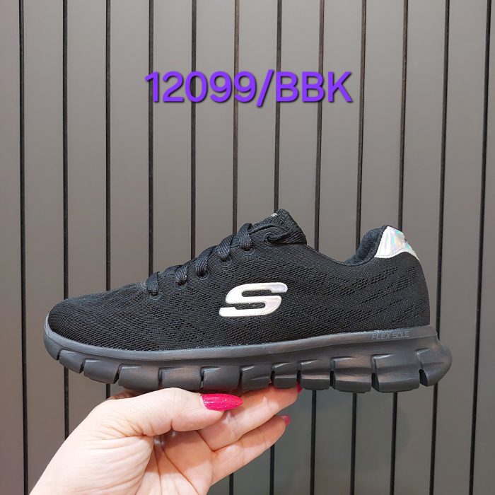 کفش روزمره زنانه اسکچرز مدل 12099 BBK